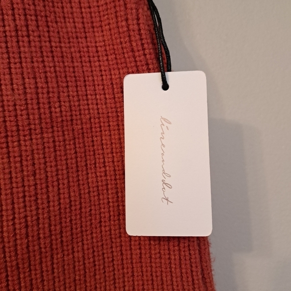 LINE & dot NWT  (Revolve) Ami Sweater Skirt Women's Rust Knit Mini S M - Picture 5 of 9